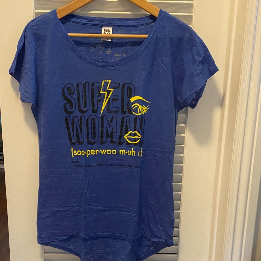 Zumba Super Woman Blue T-Shirt
